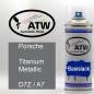 Preview: Porsche, Titanium Metallic, D7Z / A7: 400ml Sprühdose, von ATW Autoteile West.